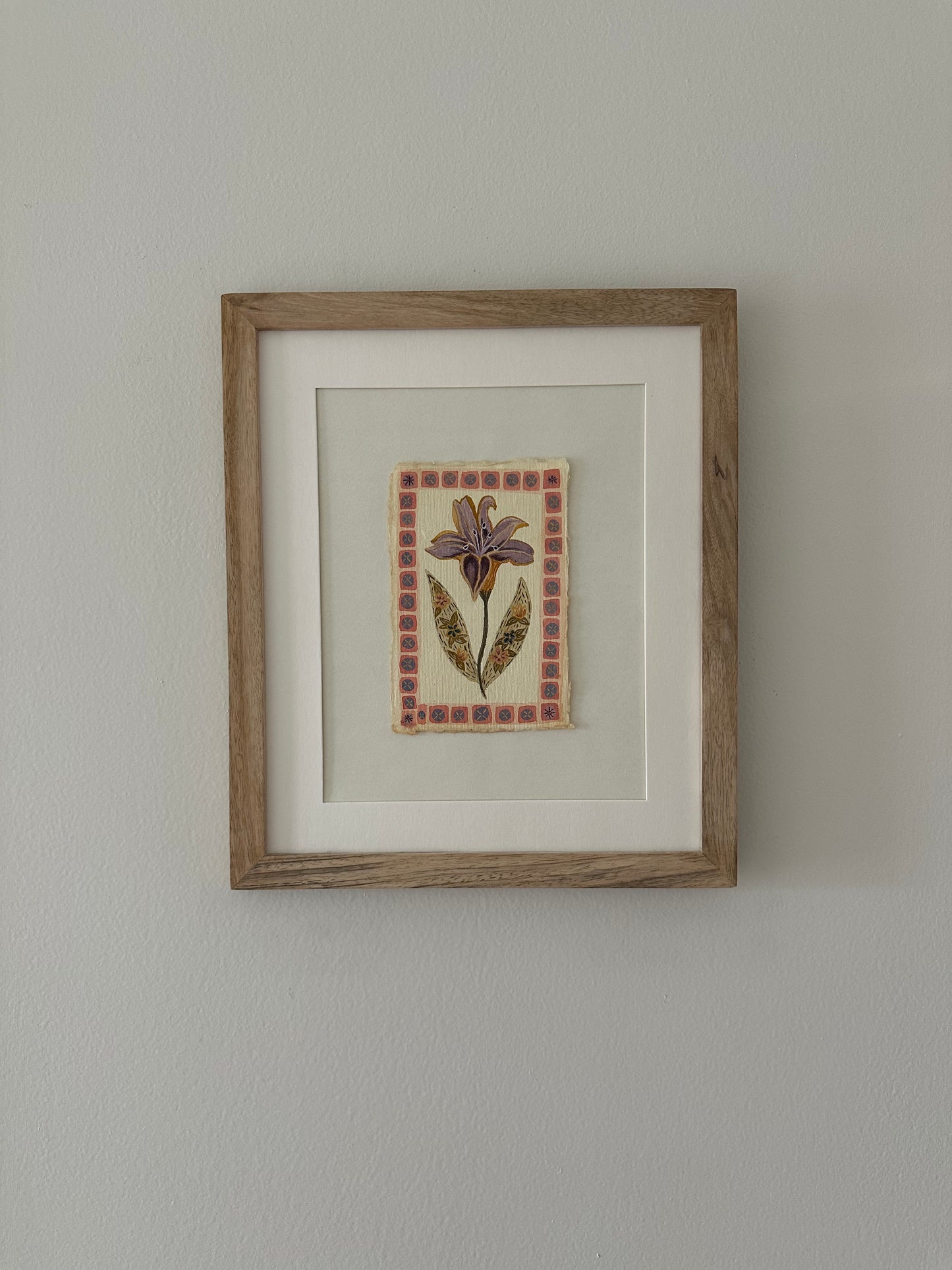 Abstract flower, framed