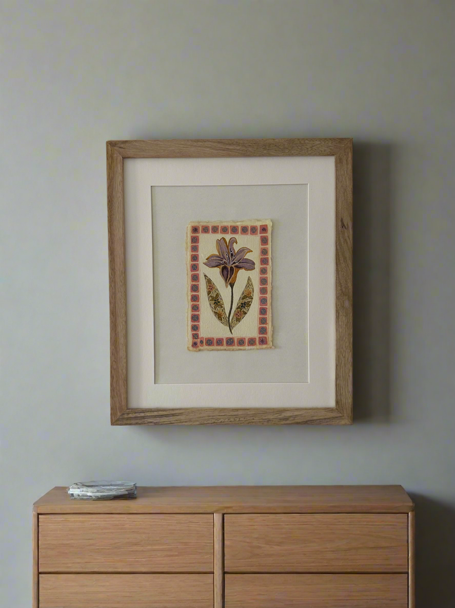 Abstract flower, framed