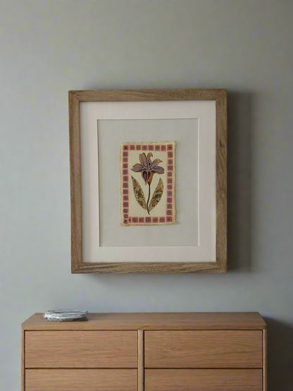Abstract flower, framed